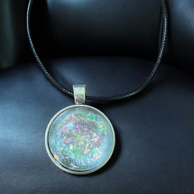 Iridescent Galaxy Pendant necklace and bracelet